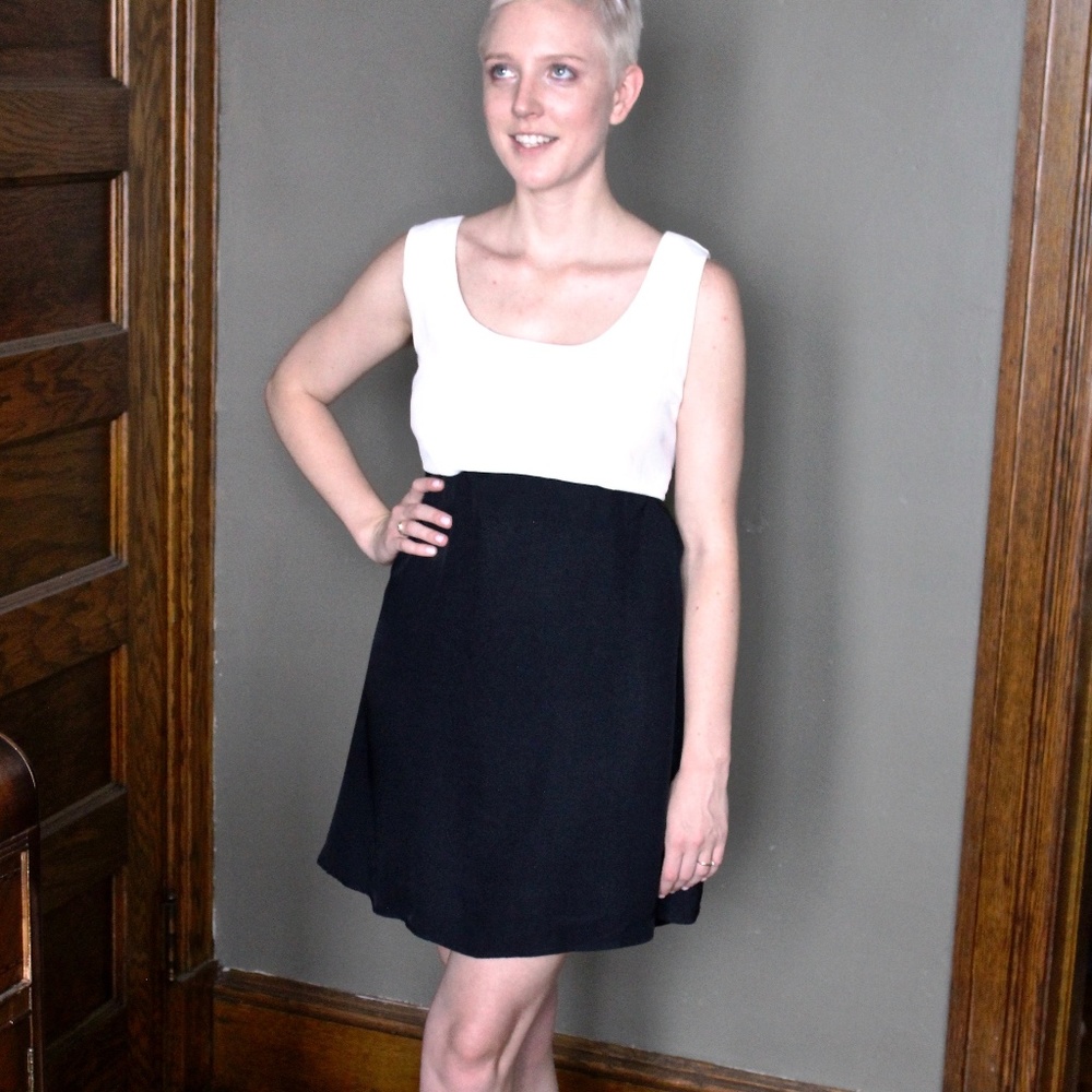 ** Vintage** black and white baby doll